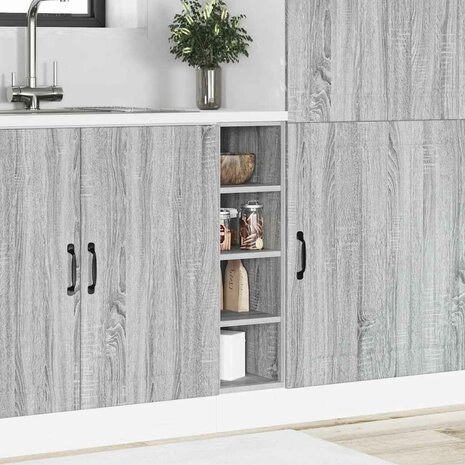 Onderkast Riga 20x44,5x81,5 cm bewerkt hout grijs sonoma eikenkleur 3