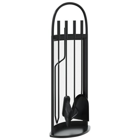 5-delige Haardset 23x15x66 cm staal 2