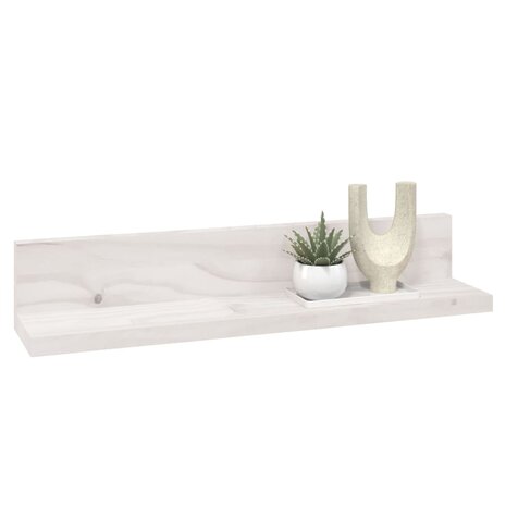 Wandkasten 2 st 50x11x9 cm massief grenenhout wit 6