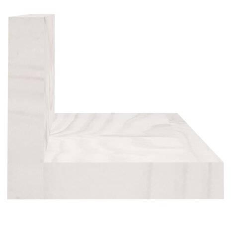 Wandkasten 2 st 80x11x9 cm massief grenenhout wit 4