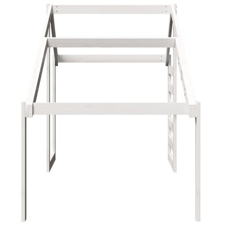 Kinderbedhuisje 188x82x113 cm massief grenenhout wit 5