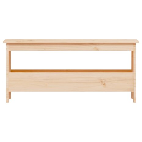 Halbankje 100x28x45 cm massief grenenhout 4