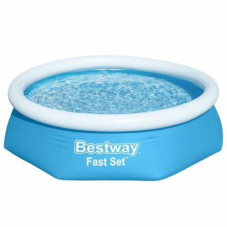 Bestway Zwembad Fast Set opblaasbaar rond 244x66 cm 57265 2