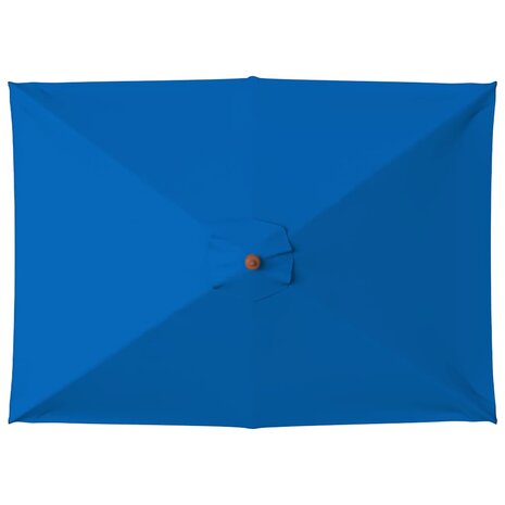 Parasol met houten paal 150x200 cm blauw 4