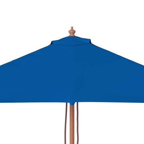 Parasol met houten paal 150x200 cm blauw 7