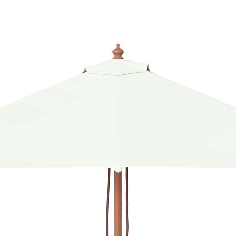 Parasol met houten paal 150x200 cm zandkleurig 8