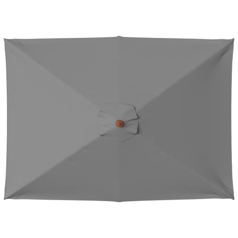 Parasol met houten paal 150x200 cm antraciet 4