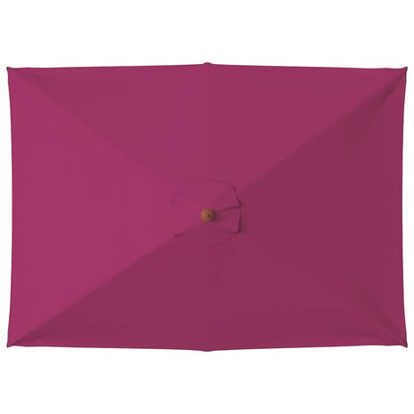 Parasol met houten paal 150x200 cm bordeauxrood 4