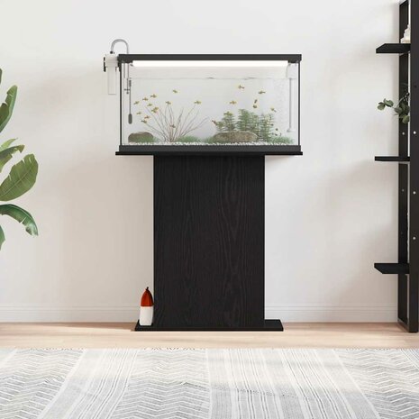 Aquariumstandaard 75x36x72,5 cm bewerkt hout zwart eikenkleurig 3