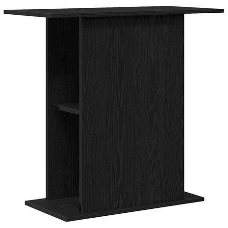Aquariumstandaard 75x36x72,5 cm bewerkt hout zwart eikenkleurig 7