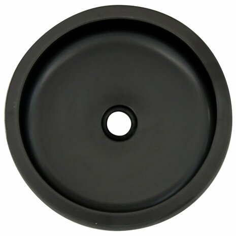 Opzetwasbak rond Φ41x14 cm keramiek zwart en bruin 4