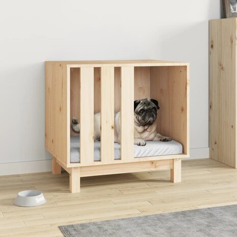 Hondenhok 60x45x57 cm massief grenenhout 1