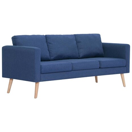 2-delig Bankstel stof blauw 3