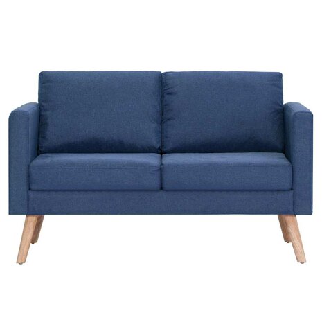 2-delig Bankstel stof blauw 7