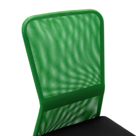 Kantoorstoel 44x52x100 cm mesh stof zwart en groen 5