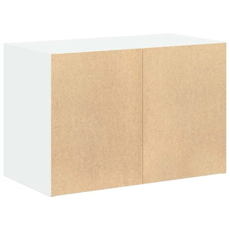 Kast met 2 lades 60x31x40 cm bewerkt hout wit 7