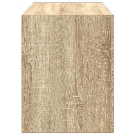 Kast met 2 lades 60x31x40 cm bewerkt hout sonoma eikenkleur 6