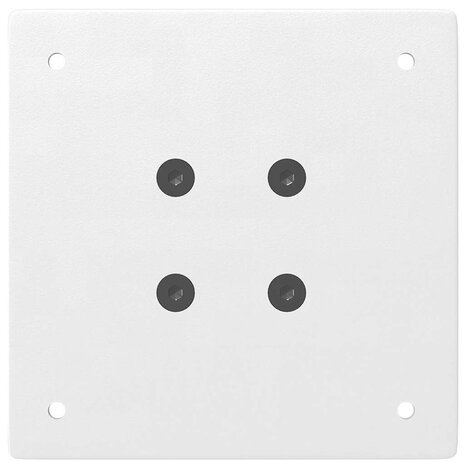 Console tafelpoten 4 st 72-74 cm staal wit 7