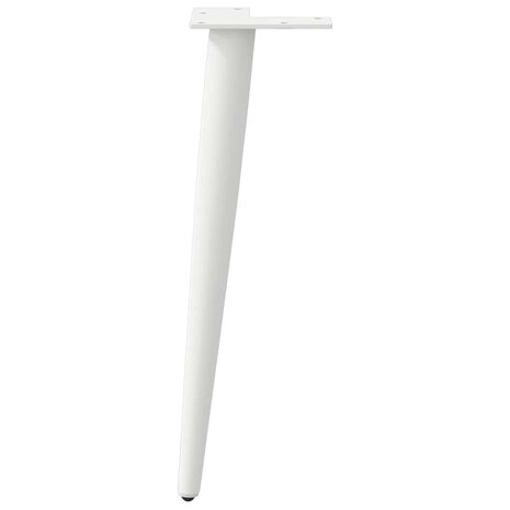 Salontafelpoten conische vorm 4 st 30-31 cm staal wit 5