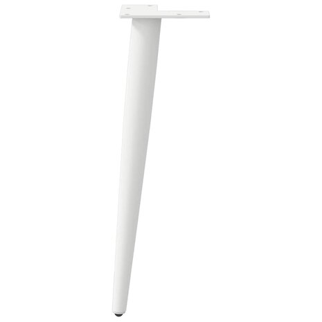 Salontafelpoten conische vorm 4 st 42-43 cm staal wit 5