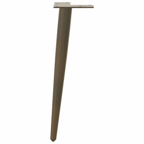 Salontafelpoten conische vorm 4 st 42-43 cm staal naturel 5