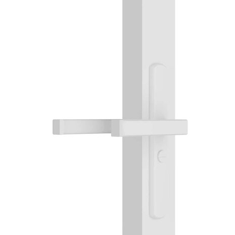 Binnendeur 93x201,5 cm ESG-glas en aluminium wit 5