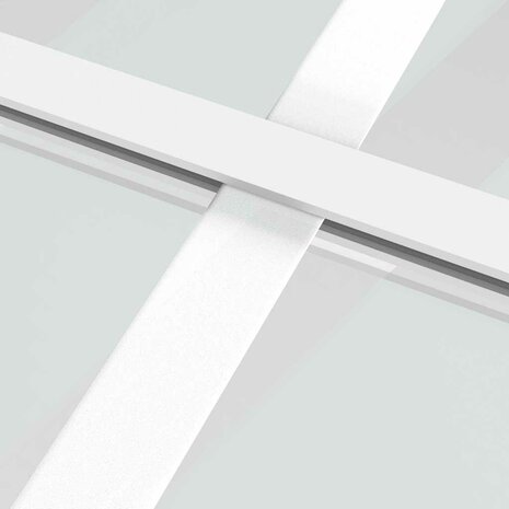 Binnendeur 102,5x201,5 cm ESG-glas en aluminium wit 6