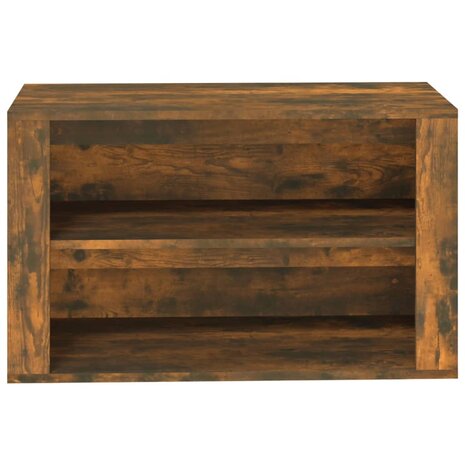 Schoenenrek 75x35x45 cm bewerkt hout gerookt eikenkleurig 5