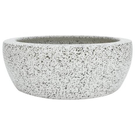 Opzetwasbak rond Φ41x14 cm keramiek grijs 2