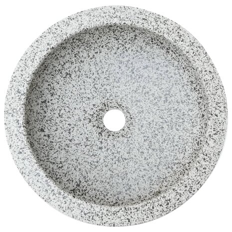 Opzetwasbak rond Φ41x14 cm keramiek grijs 4