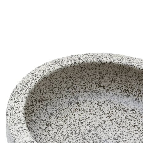 Opzetwasbak rond Φ41x14 cm keramiek grijs 5