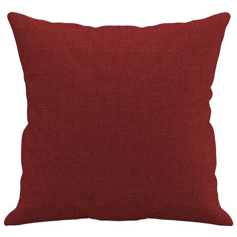 Sierkussens 2 st 40x40 cm stof wijnrood 4
