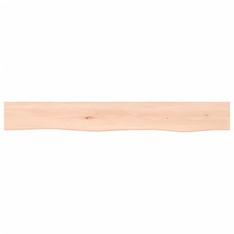 Wandschap 80x10x2 cm onbehandeld massief eikenhout 4