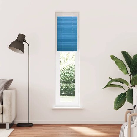 Plissé rolgordijn 40x200 cm stofbreedte 39,4 cm polyester blauw 2