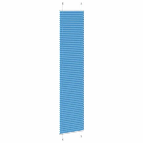 Plissé rolgordijn 45x200 cm stofbreedte 44,4 cm polyester blauw 4