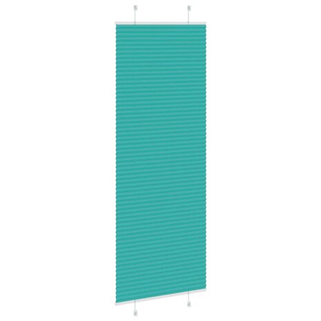Plissé rolgordijn 75x200 cm stofbreedte 74,4 cm petrol groen 4