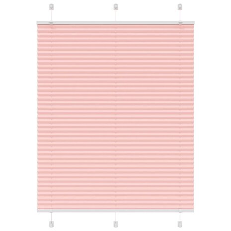 Plissé rolgordijn 110x100cm stofbreedte 109,4cm polyester roze 1