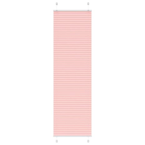 Plissé rolgordijn 55x200 cm stofbreedte 54,4 cm polyester roze 1