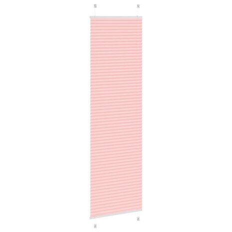 Plissé rolgordijn 55x200 cm stofbreedte 54,4 cm polyester roze 4
