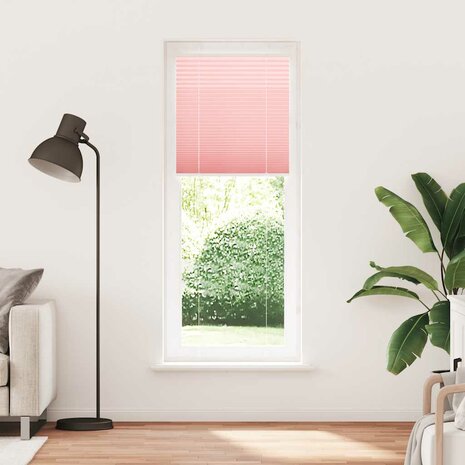 Plissé rolgordijn 75x200 cm stofbreedte 74,4 cm polyester roze 2