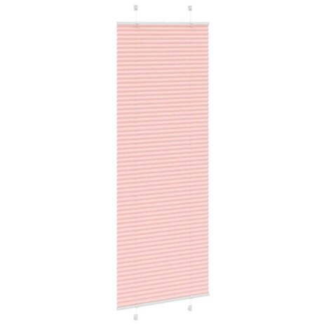 Plissé rolgordijn 75x200 cm stofbreedte 74,4 cm polyester roze 3