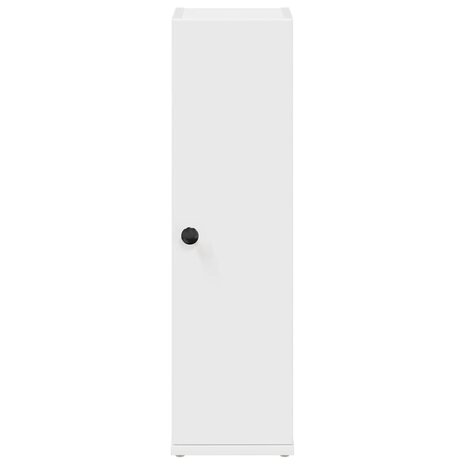 Badkamerkast met rolhouder 20,5x22x72 cm wit 4