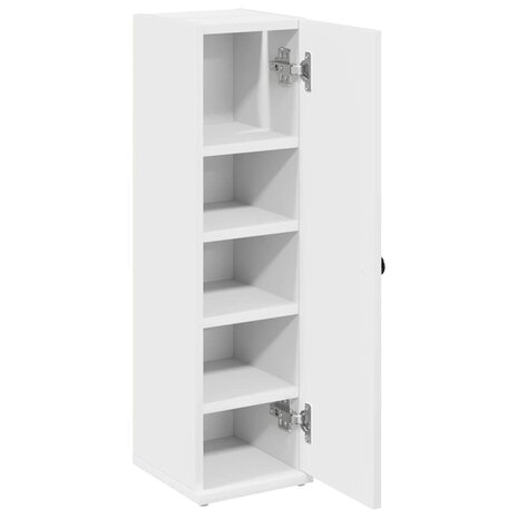 Badkamerkast met rolhouder 20,5x22x72 cm wit 5