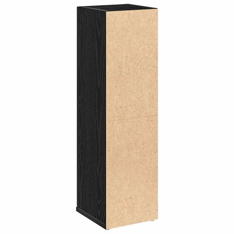 Badkamerkast met rolhouder 20,5x22x72 cm zwart 7