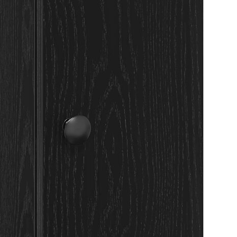 Badkamerkast met rolhouder 20,5x22x72 cm zwart 9