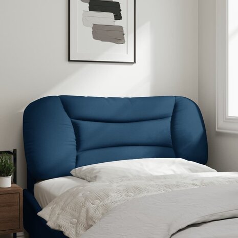 Hoofdbordkussen "Hvar" 100 cm stof blauw 3