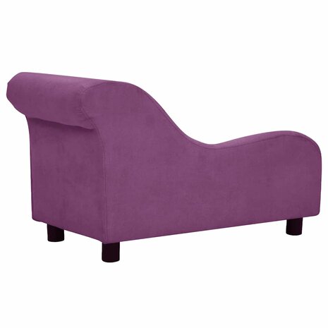 Hondenbank met kussen 83x44x44 cm pluche bordeauxrood 6
