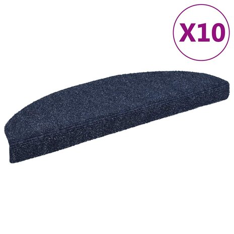 Trapmatten zelfklevend 10 st 65x21x4 cm naaldvilt blauw 1