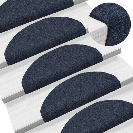 Trapmatten zelfklevend 10 st 65x21x4 cm naaldvilt blauw 5