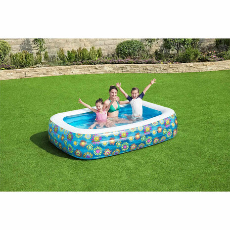 Bestway Kinderzwembad opblaasbaar 229x152x56 cm blauw 1